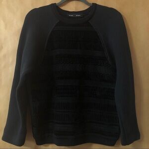 Proenza Schouler | Baja Velvet Print Scuba Knit Pullover Sweatshirt Size S (6)